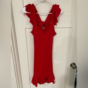 Misguided red dress